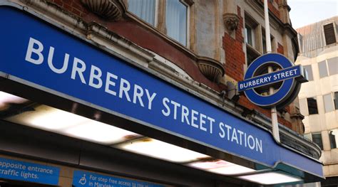 burberry streets|tube trains Burberry street.